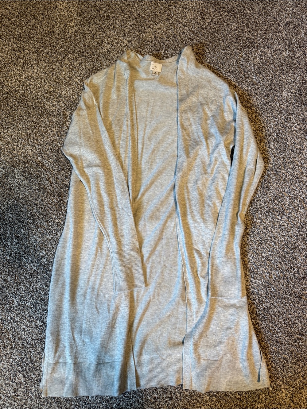 a new day Light Gray Crewneck Knit Top